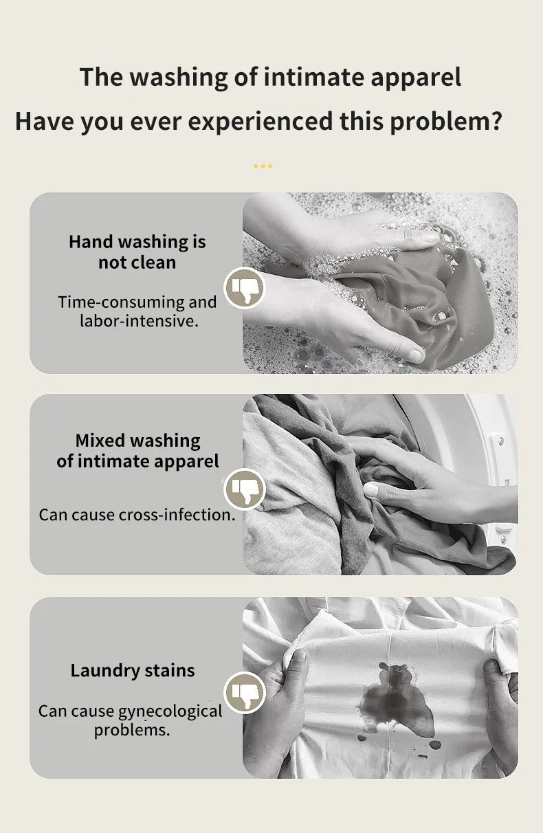 Wireless 1L Mini Washing Machine Portable Underwear Cleaner Socks Washing Machine Dehydratable Laundry Bucket