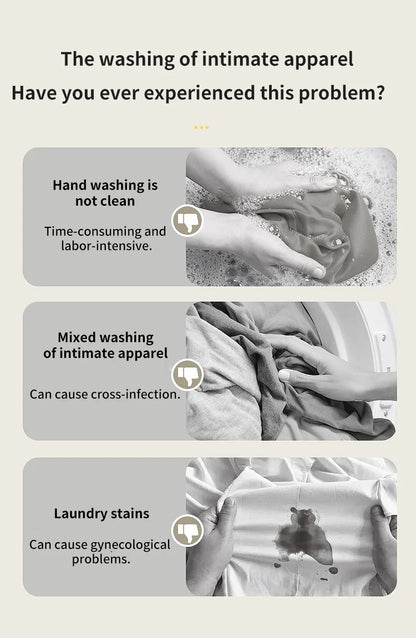 Wireless 1L Mini Washing Machine Portable Underwear Cleaner Socks Washing Machine Dehydratable Laundry Bucket