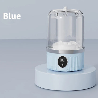 Wireless 1L Mini Washing Machine Portable Underwear Cleaner Socks Washing Machine Dehydratable Laundry Bucket